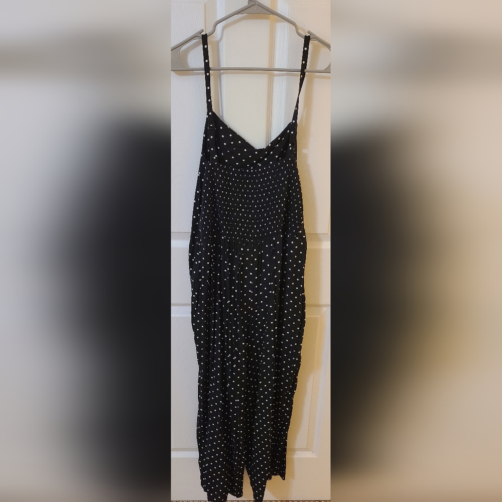 Chic Black Polka Dot Jumpsuit